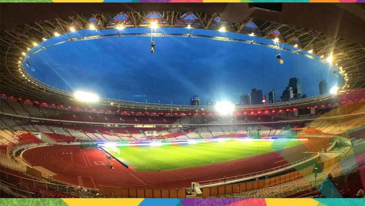 Stadion Gelora Bung Karno tempat penyelenggara pembukaan Asian Games 2018.