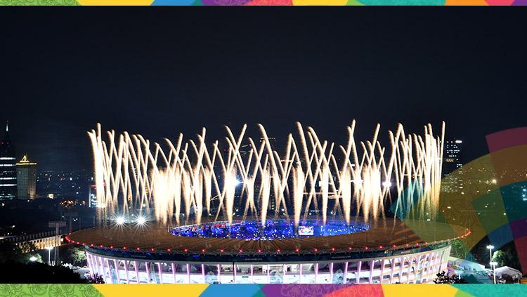 Kemegahan dan kemeriahan pembukaan Asian Games 2018. - INDOSPORT