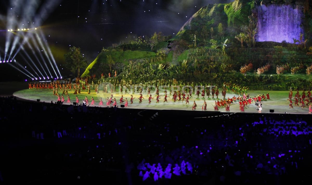 Tarian tradisional yang ditampilkan di pembukaan Asian Games 2018.