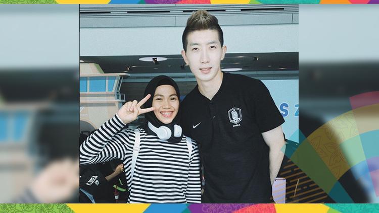 Defia Rosmaniar, atlet taekwondo peraih emas pertama bagi Indonesia di Asian Games 2018. Copyright: Instagram@defiarosmaniar