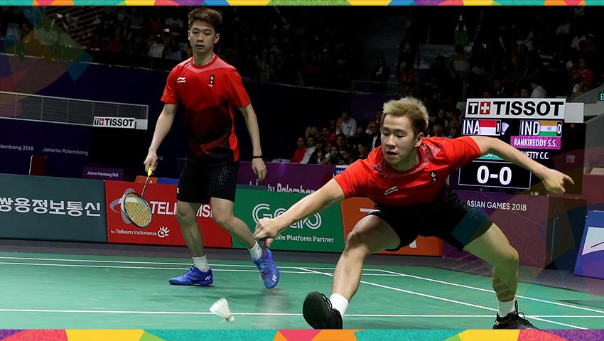 Markus Fernaldi Gideon dan Kevin Sanjaya Sukamuljo Copyright: Humas PBSI