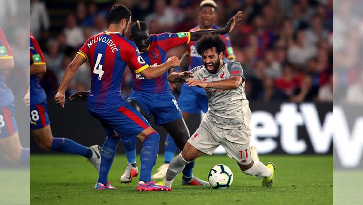 Mohamed Salah di tempel ketat Copyright: Getty Images