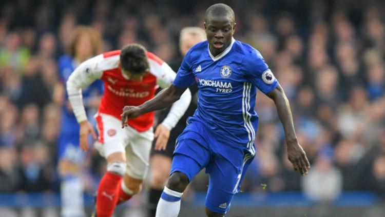 NGolo Kante, gelandang Chelsea. Copyright: Daily Star