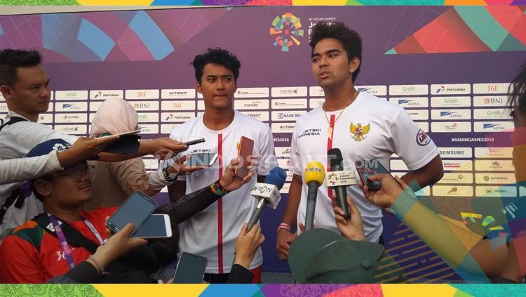 Aqsa Sutan Aswar dan Aero Sutan Aswar meraih medali perak dan perunggu jetski Asian Games 2018.