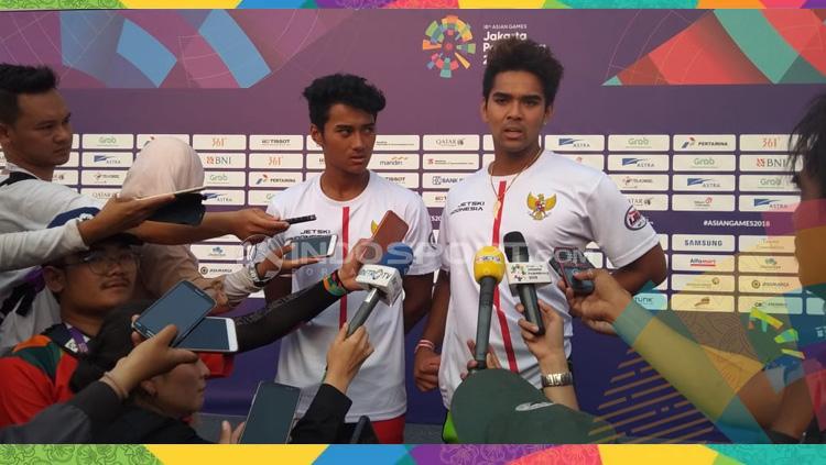 Aqsa Sutan Aswar dan Aero Sutan Aswar meraih medali perak dan perunggu dari jetski Asian Games 2018.