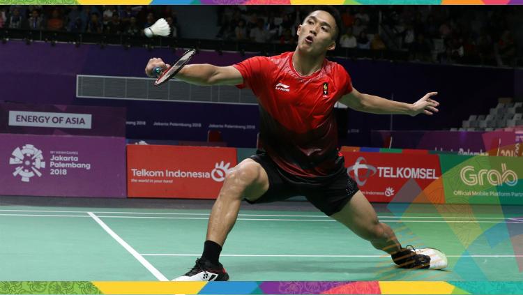 Jonatan Christie di Asian Games 2018.