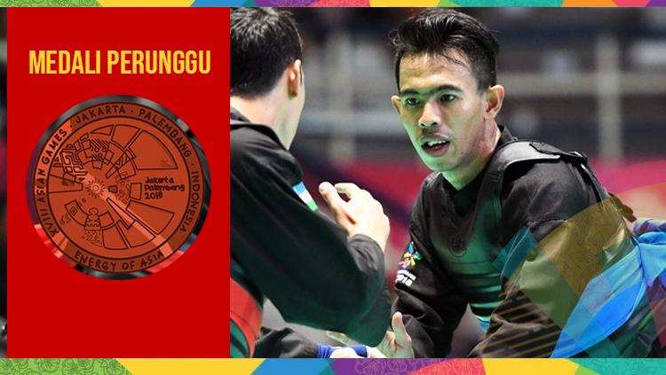 Amri Rusdana cabor pencak silat raih medali perunggu.