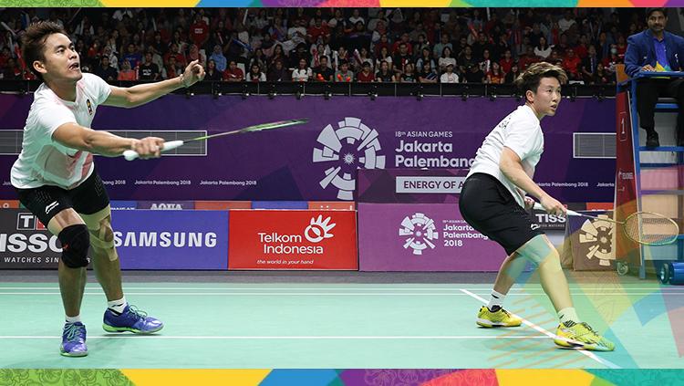 Tontowi/Liliyana di babak semifinal Asian Games 2018.