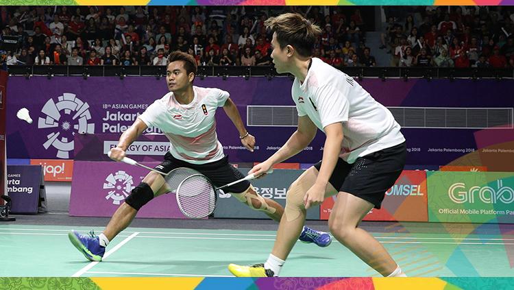 Tontowi/Liliyana di babak semifinal Asian Games 2018.