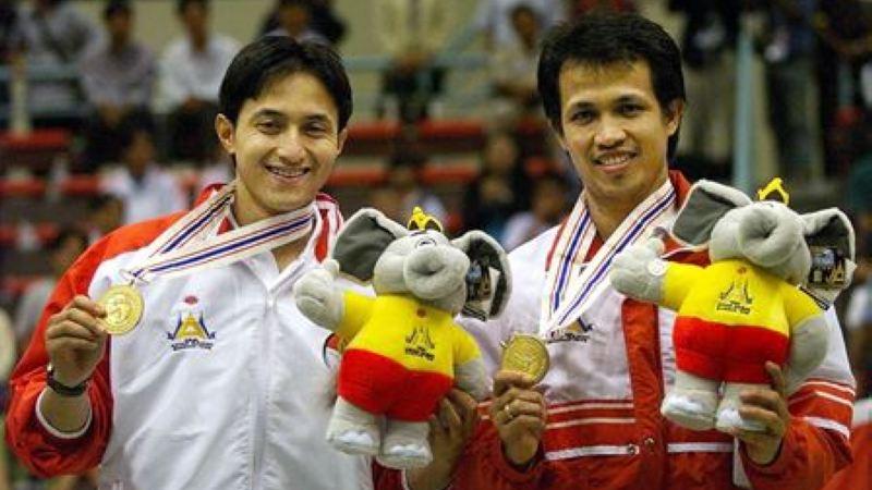 Ricky Subagja dan Rexy Mainaky di Asian Games Thailand 1998 Copyright: Istimewa