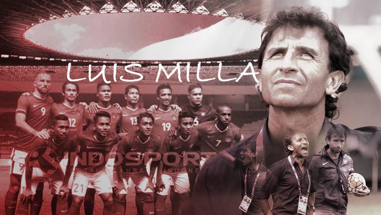 Luis Milla resmi diperpanjang tangani Timnas Indonesia. Copyright: INDOSPORT