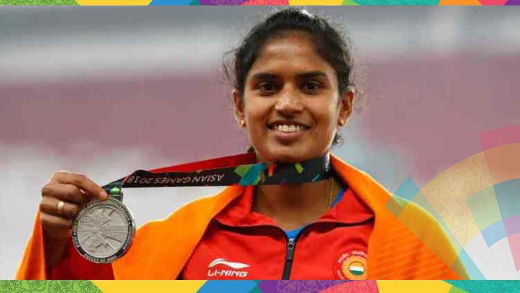 Neena Varakil menyumbangkan medali perak untuk India melalui cabor lompat jauh Asian Games 2018 - INDOSPORT
