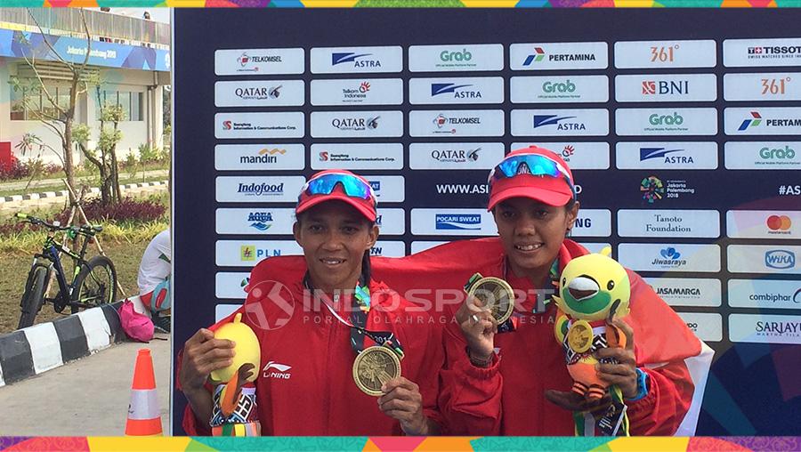 Riska Adriyani/Nur Meni sumbang medali perunggu Asian Games 2018 untuk Indonesia. - INDOSPORT