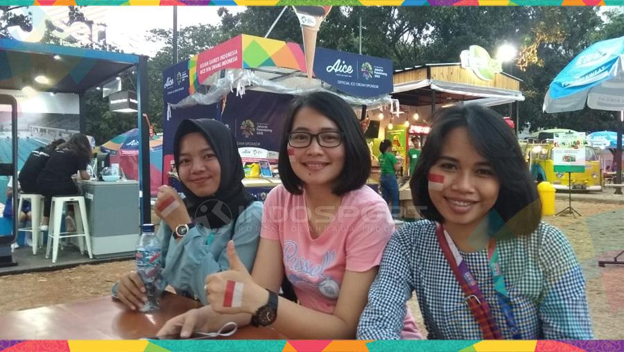 Pengungjung Festival Asian Games 2018 di GBK. Copyright: Zainal Hasan/Indosport.com