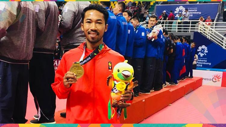 Saiful Rijal raih medali emas di Asian Games 2018. - INDOSPORT