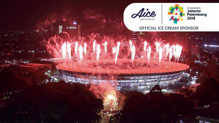 Kemegahan saat pembukaan Asian Games 2018.