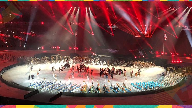 Kemeriahan penutupan Asian Games 2018. Copyright: IG: @radenrauf