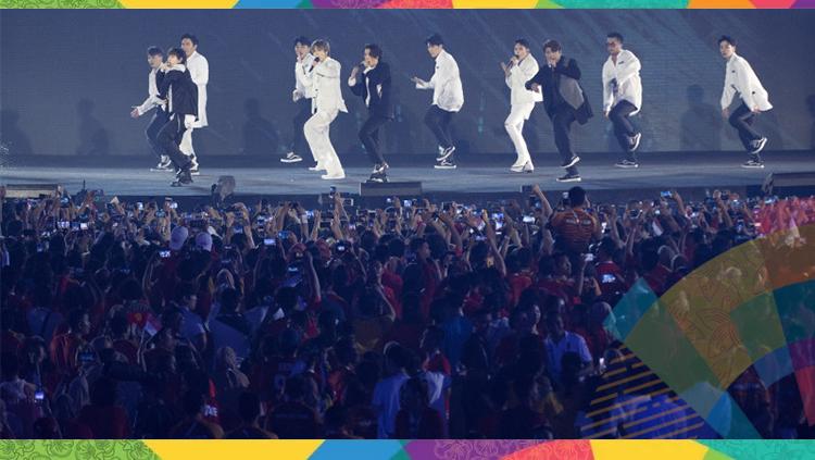 Kemeriahan acara penutupan Asian Games 2018 Copyright: Getty Images