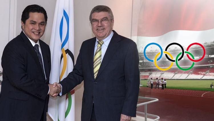 Thomas Bach dan Erick Thohir.