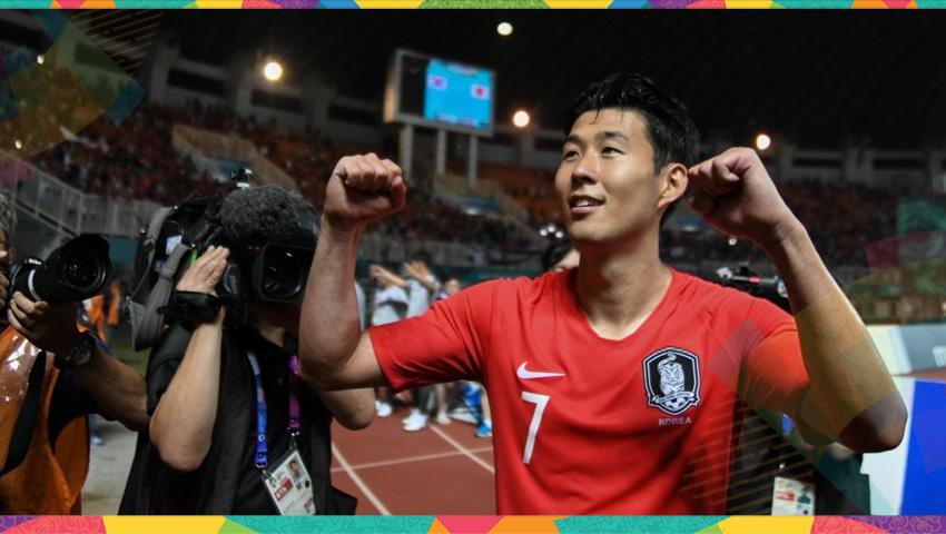 Son Heung Min pemain sepakbola Korea Selatan. Copyright: Indosport.com