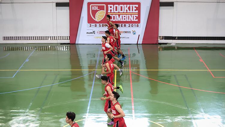 Sebanyak 26 pebasket muda Indonesia menunjukkan talentanya pada IBL Rookie Combine di Jakarta, Selasa (04/09/18).