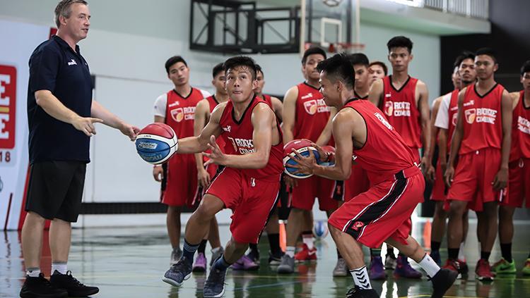 Sebanyak 26 pebasket muda Indonesia menunjukkan talentanya pada IBL Rookie Combine di Jakarta, Selasa (04/09/18).
