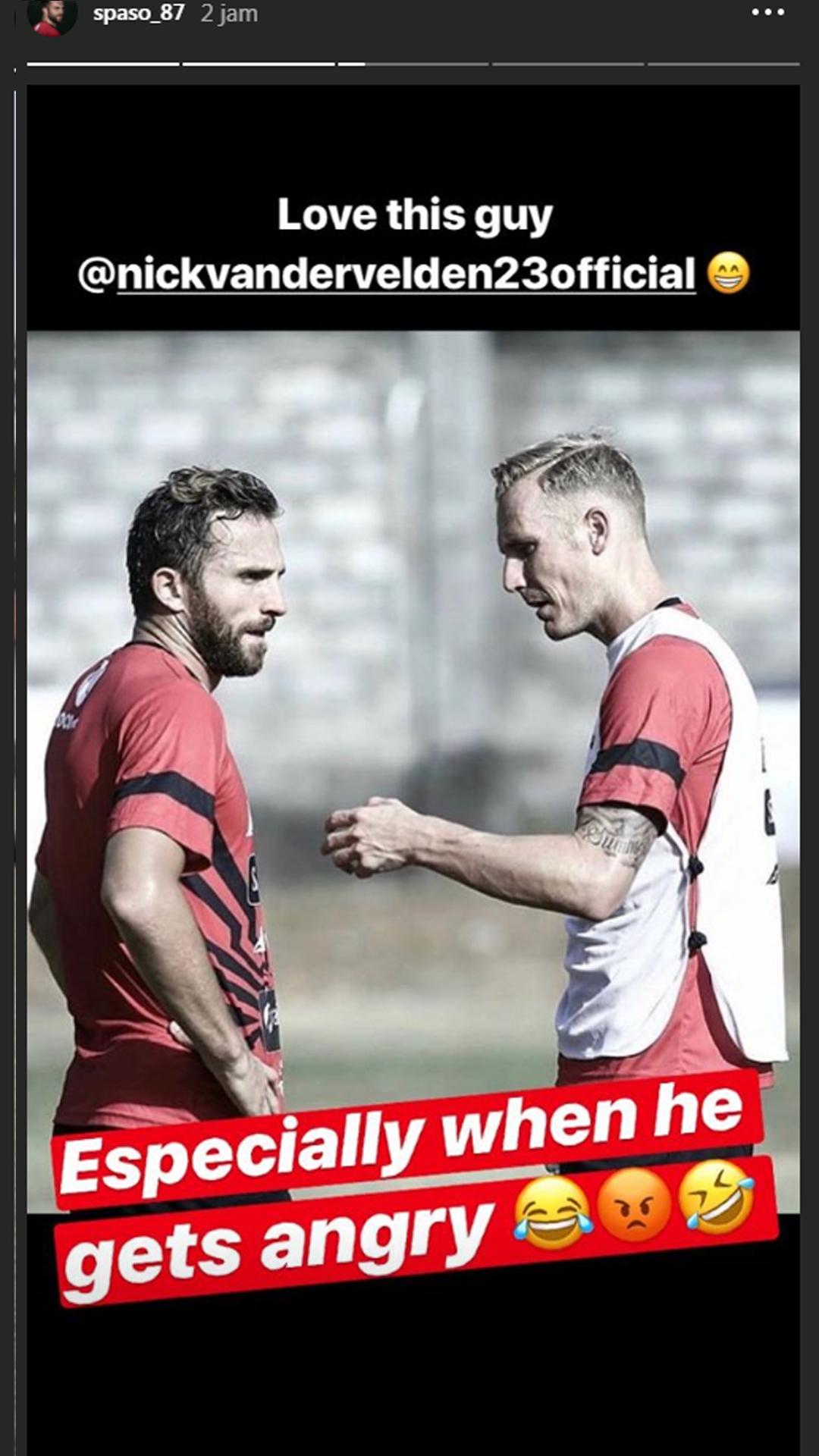 Spasojevic-Nick Van Der Velden. Copyright: Instagram.com/Spaso_87