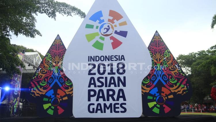 Suasana kemeriahan Torch Relay Asian Para Games 2018 di Kota Solo.