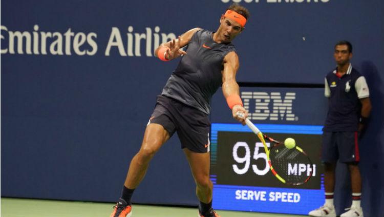 Rafael Nadal melaju ke semifinal US Open 2018 usai mengalahkan Dominic Thiem.