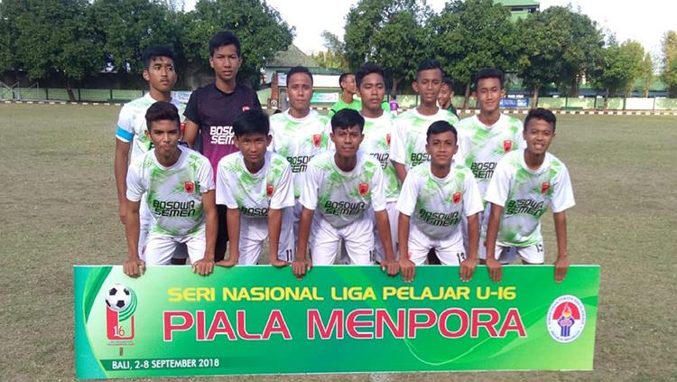 Skuat Akademi PSM Makassar U-16 yang berlaga di Piala Menpora 2018.