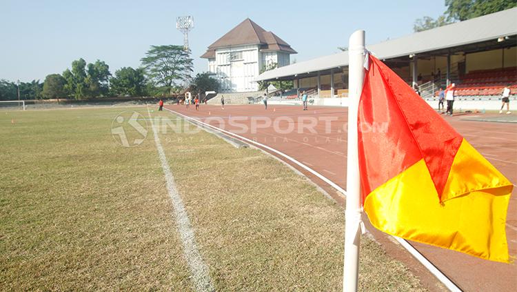 Sudut lapangan Stadion Sriwedari. Copyright: Abdurrahman.R/INDOSPORT