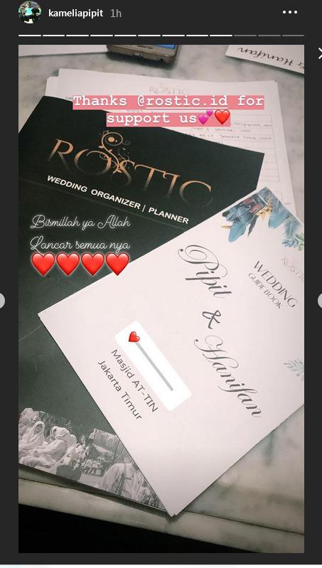 Surat undangan Pipit Kamelia. Copyright: Instastory