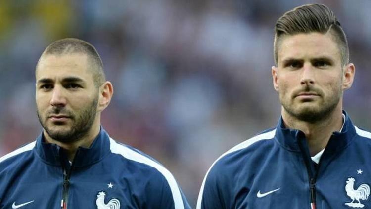 Bawa Timnas Prancis menangi Euro 2020, Olivier Giroud bakal ajak Karim Benzema main go-kart. - INDOSPORT