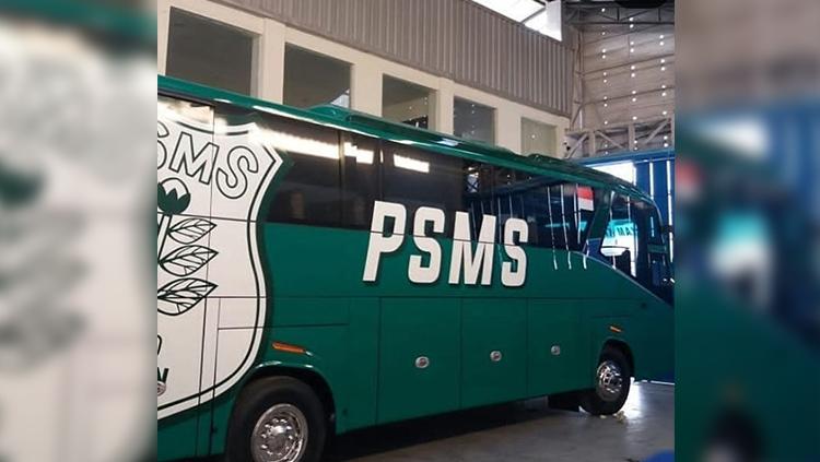 Bus terbaru PSMS Medan. Copyright: Instagram.com/tentangpsms