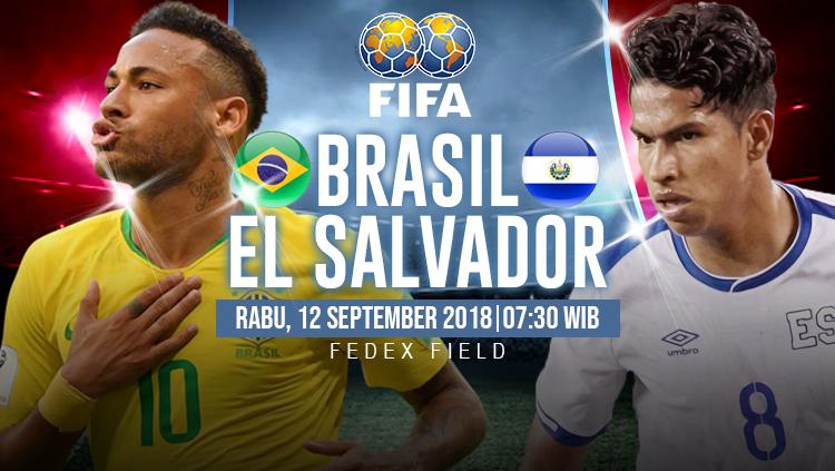 Brasil vs El Salvador. - INDOSPORT