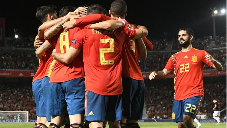 Spanyol berhasil menang telak 6-0 atas Kroasia dalam laga grup 3 UEFA Nations League. Copyright: Twitter @ahmedmontassir3