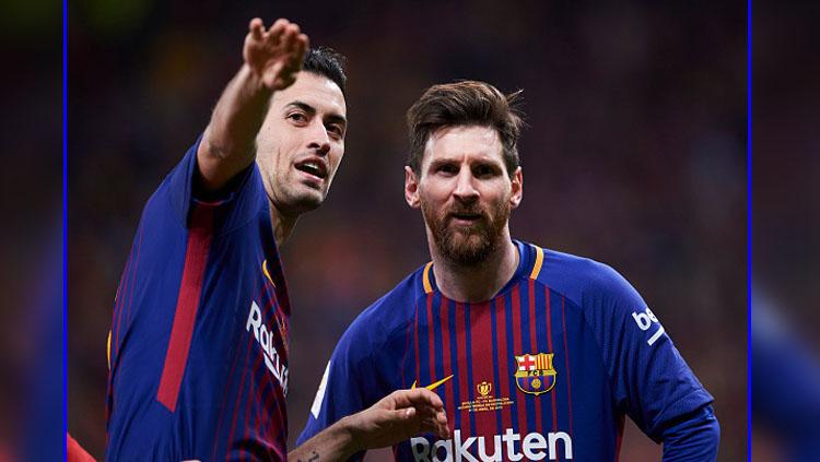 Pemain La Blaugrana, Sergo Busquets, mengirim peringatan keras kepada rekan-rekannya menjelang laga Liga Spanyol (LaLiga) antara Barcelona vs Valencia. - INDOSPORT