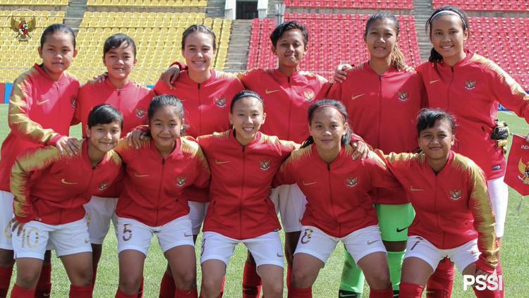 Skuat Timnas Indonesia putri U-16.