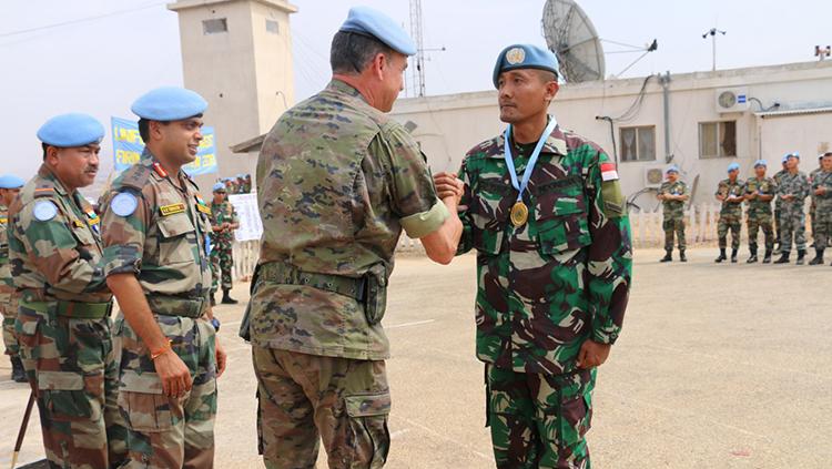 Satgas Indobatt Juara Umum Menembak Tingkat UNIFIL di Lebanon Copyright: Puspen TNI