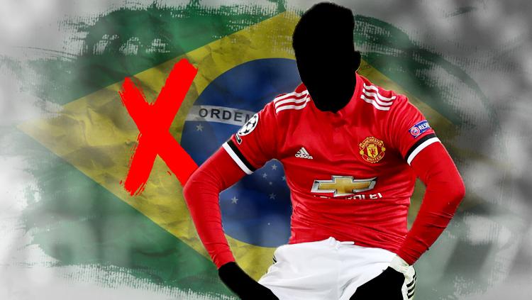 Ilustrasi pemain Brasil gagal di Man United.