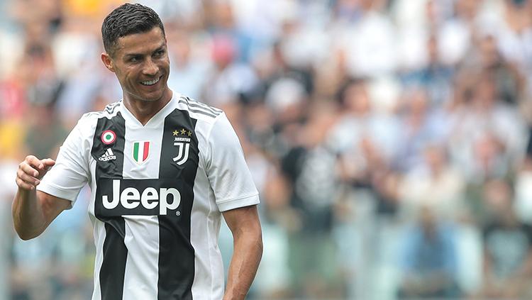 Cristiano Ronaldo saat tampil membela Juventus.