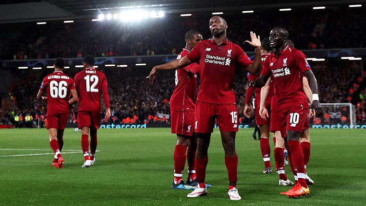 Daniel Sturridge berselebrasi usai mencetak gol. Copyright: Getty Images/ulian Finney