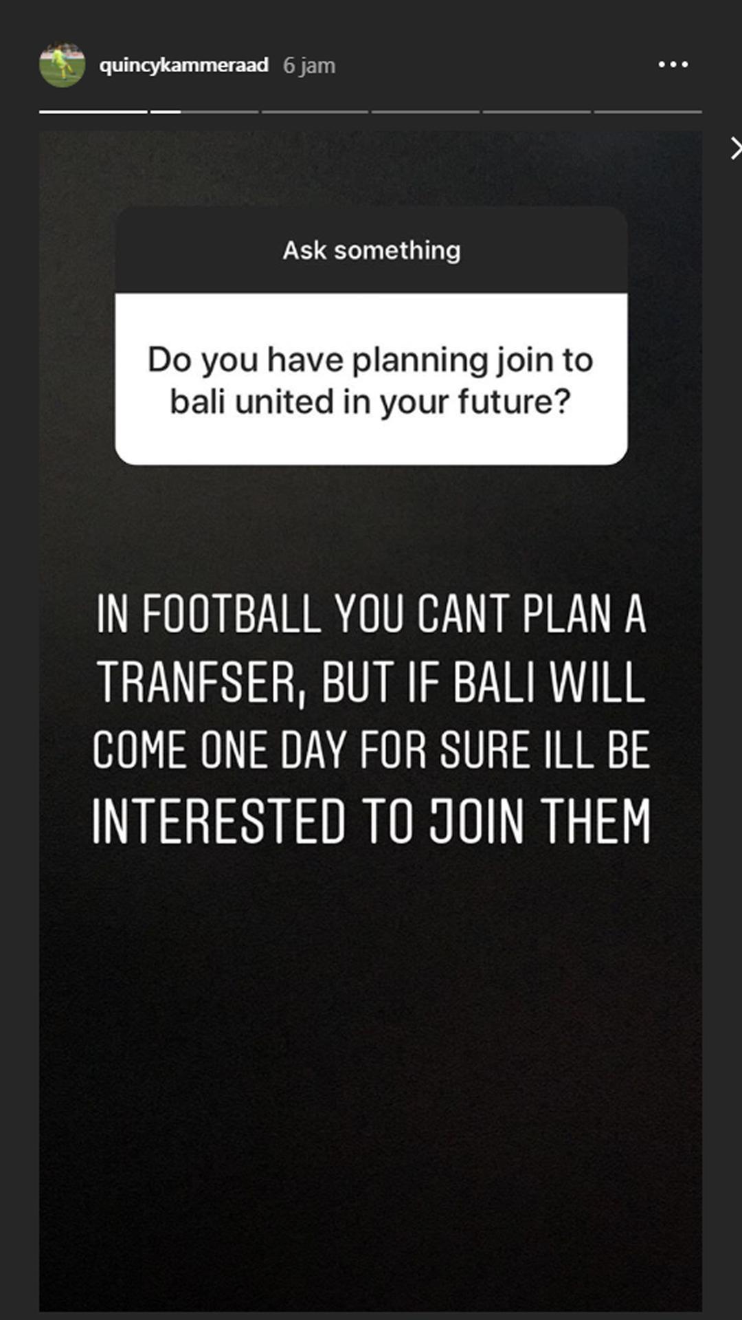 Kiper muda Filipina, Quincy Kameraad ungkap alasan memfavoritkan Bali United. Copyright: Instagram/quincykammeraad