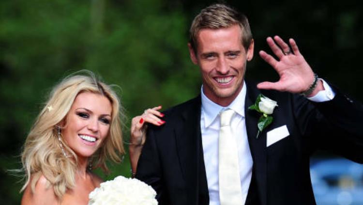 Peter Crouch dan Abbey Clancy. Copyright: Getty Images