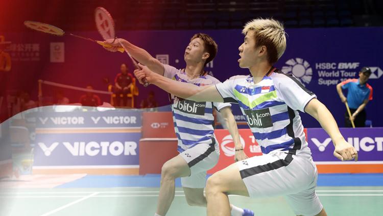Ganda putra Indonesia, Kevin Sanjaya Sukamuljo/Marcus Fernaldi Gideon. - INDOSPORT