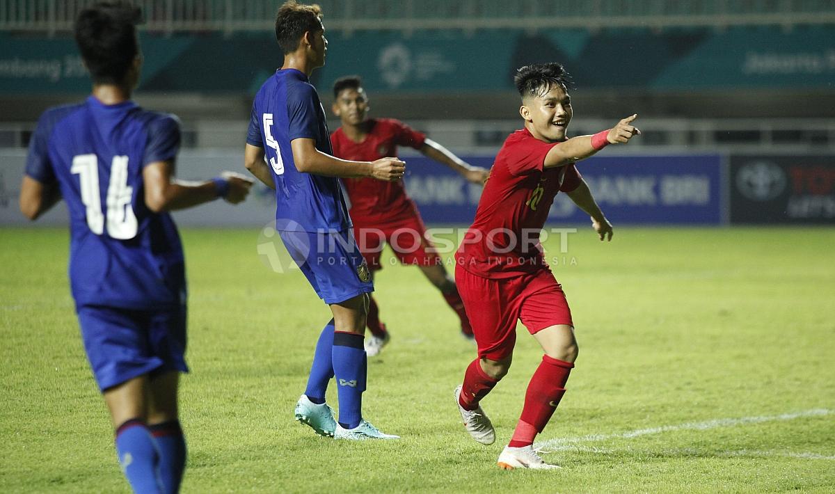 Selebrasi para pemain Timnas Indonesia U-19.