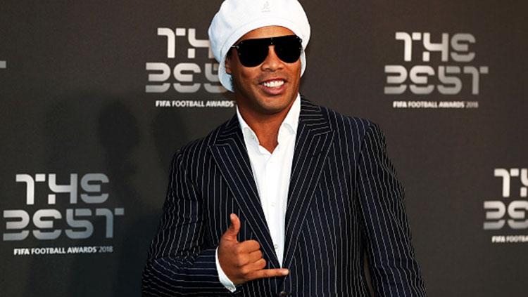 Ronaldinho hadir di acara FIFA The Best 2018.