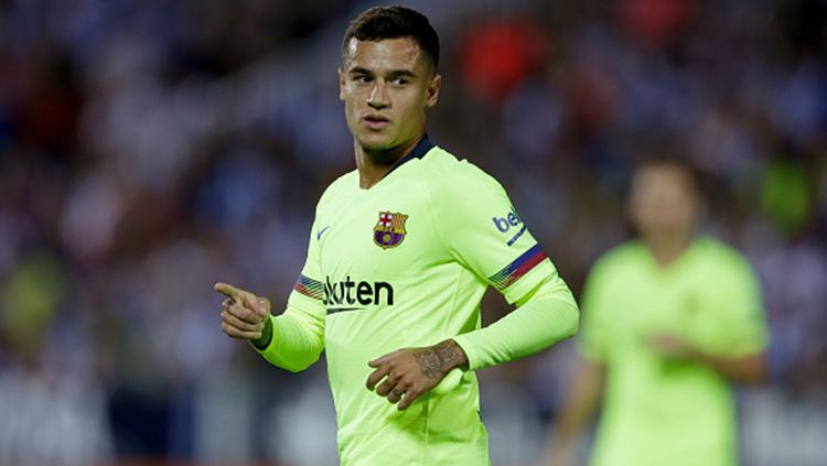 Philippe Coutinho membawa Barcelona unggul 1-0 Copyright: Getty Images