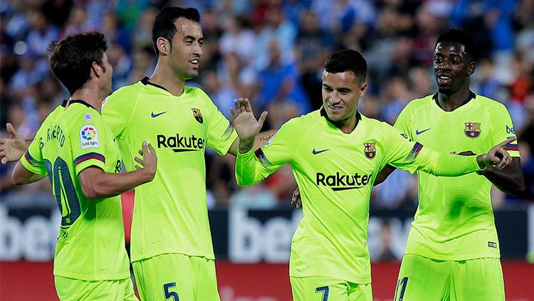 Philippe Coutinho saat mencetak gol beberapa waktu lalu.