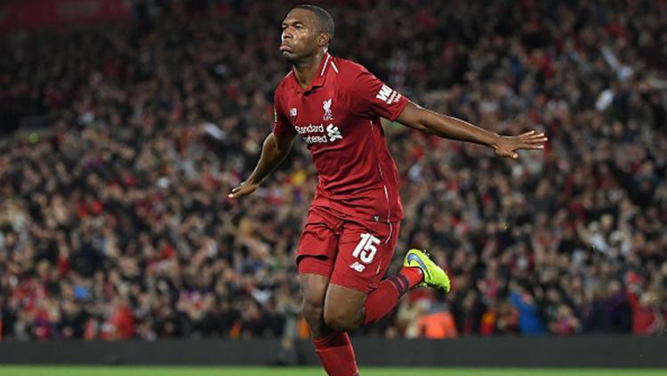 Skuat Liverpool merayakan gol Sturridge - INDOSPORT